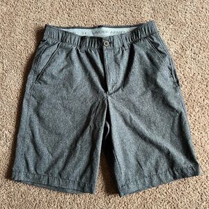 Under Armour Men's Charcoal Flat-Front Performance Shorts